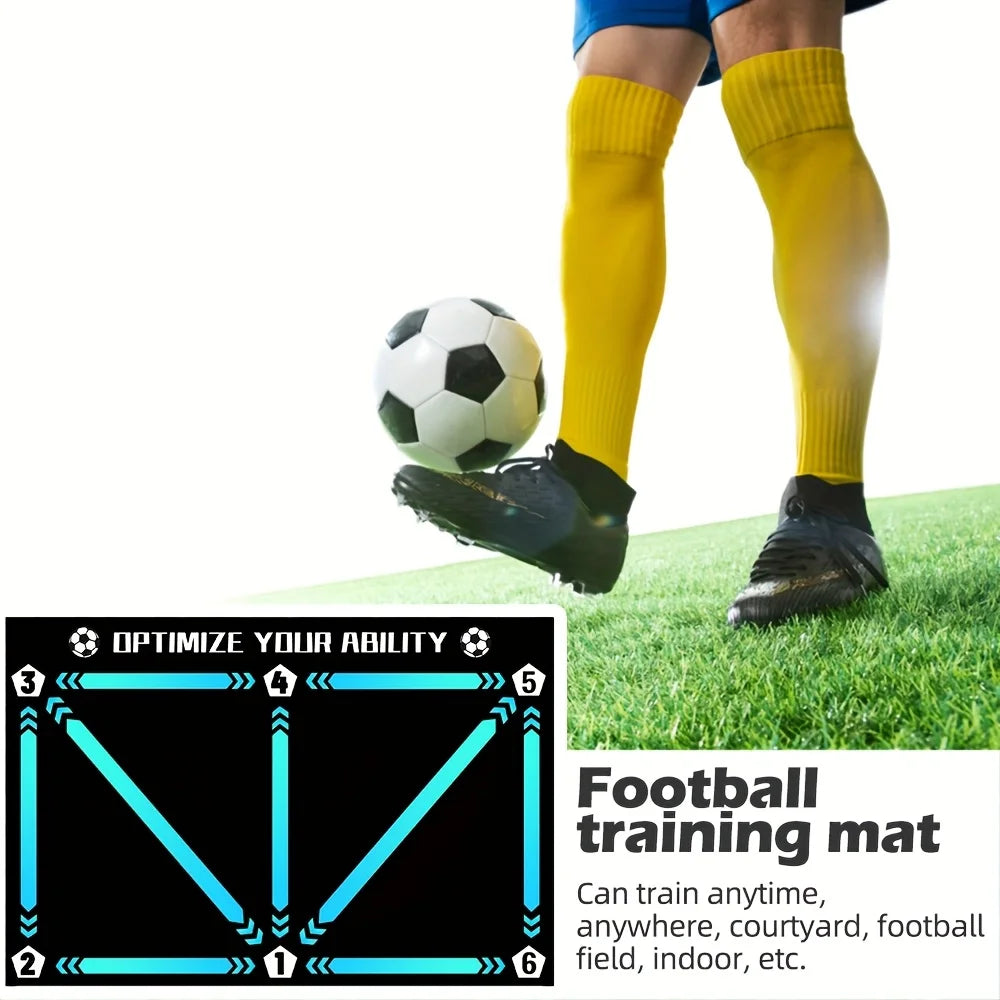 New football control training mat | Stable, quiet rubber bottom | Digital guidance design | Enhances ball feel, daily training