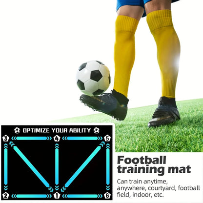 New football control training mat | Stable, quiet rubber bottom | Digital guidance design | Enhances ball feel, daily training