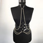Bondage Flirt Toys Leather Clothes Shiny Leather New Metal Chain Stage Performance Clothes Erotic Supplies BDSM