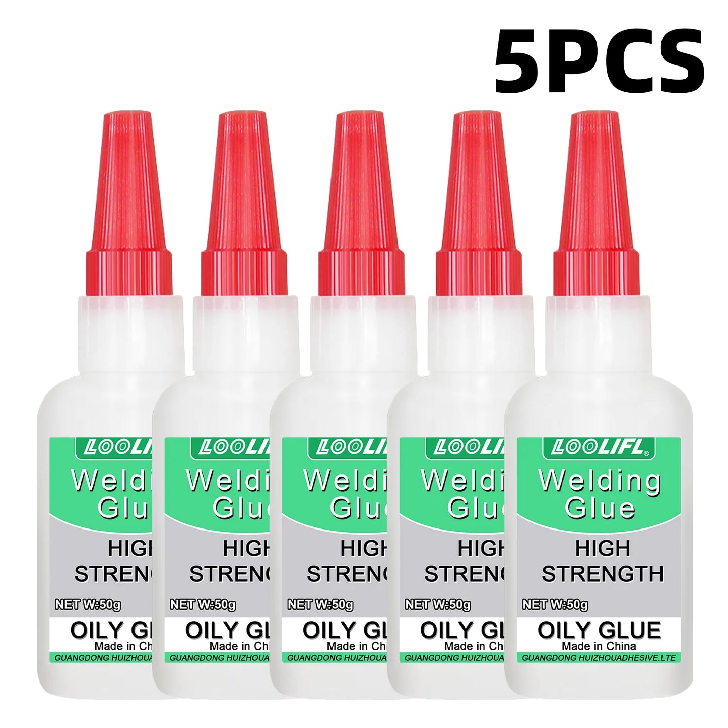Loolifl50G High-Strength Oil-Based Welding Glue - Universal Oil-Based Welding Glue Suitable for Resin, Ceramics, Metal, Glass, Plastic, and Wood, Equipped with a Dispensing Device.