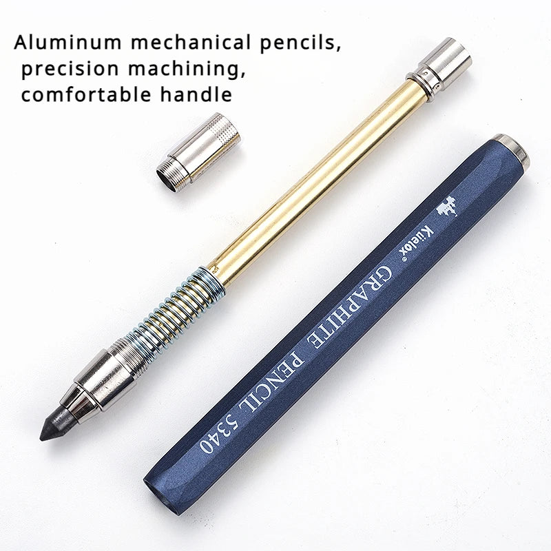 Sketch up 5.6mm Mechanical Graphite Pencil Clutch with Built Sharpener for Woodworking Architect Art Painter Drawing Drafting