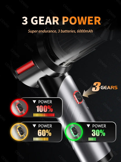 CENRR 998000PA Car Vacuum Cleaner Mini Cordless Powerful Wireless Car Cleaner HandHeld Portable Vacuum Cleaner Home Appliance