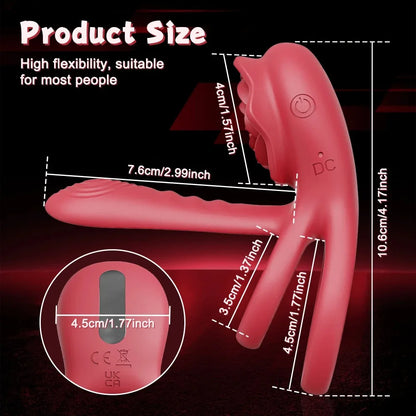 Male Penisring Delay Ejaculation Rose Lock Ring Vibrator G Spot Nipple Clitoral Stimulator for Women Sex Toys for Couple 18+