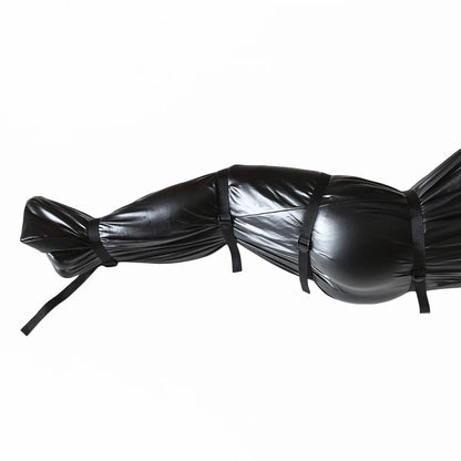 Sex Slave Binding Straitjacket Erotic Costume BDSM Bondage Mermaid Mummy Restraint Bags Sleeping Bag Leather Bodysuit Arm Binder