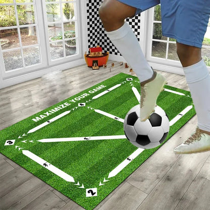 Futbolo treniruočių kilimėlis Futbolo treniruočių įranga Neslystantis sulankstomas vaikams ir suaugusiems Driblingo kilimėlis Treniruočių įranga vidaus ir lauko sąlygoms