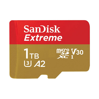Sandisk Micro SD Card Extreme A2 A1 V30 SDXC Flash 32GB 64GB 128GB 256GB 512GB 1TB MicroSD Card 190MB/s TF Card for Phone Tablet