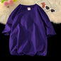Oversized Summer Short Sleeve Men's T Shirt New Fashion Solid Loose O-Neck T Shirts Mens Cotton Hip Hop Streetwear Top Tees 5XL