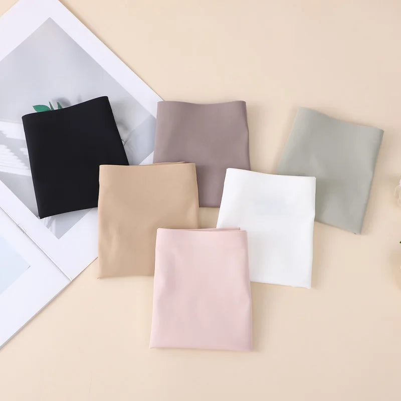 4PCS/Set Women Panties Slip Silk Seamless Briefs For Women Female Underwear Soft Thin Light Panty Culotte Femme Underpants M-XL