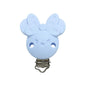 10pcs Silicone Cartoon Pacifier Clips Food Grade Silicone DIY Baby Teether Toy Necklace Pacifier Chain Dummy Clips