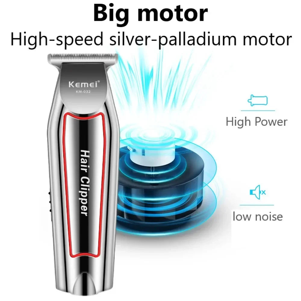 Kemei KM-032 Professional Hair Trimmer Electric Beard Trimmer for Men Hair Clipper Hair Cutter Machine Haircut Grooming Kit