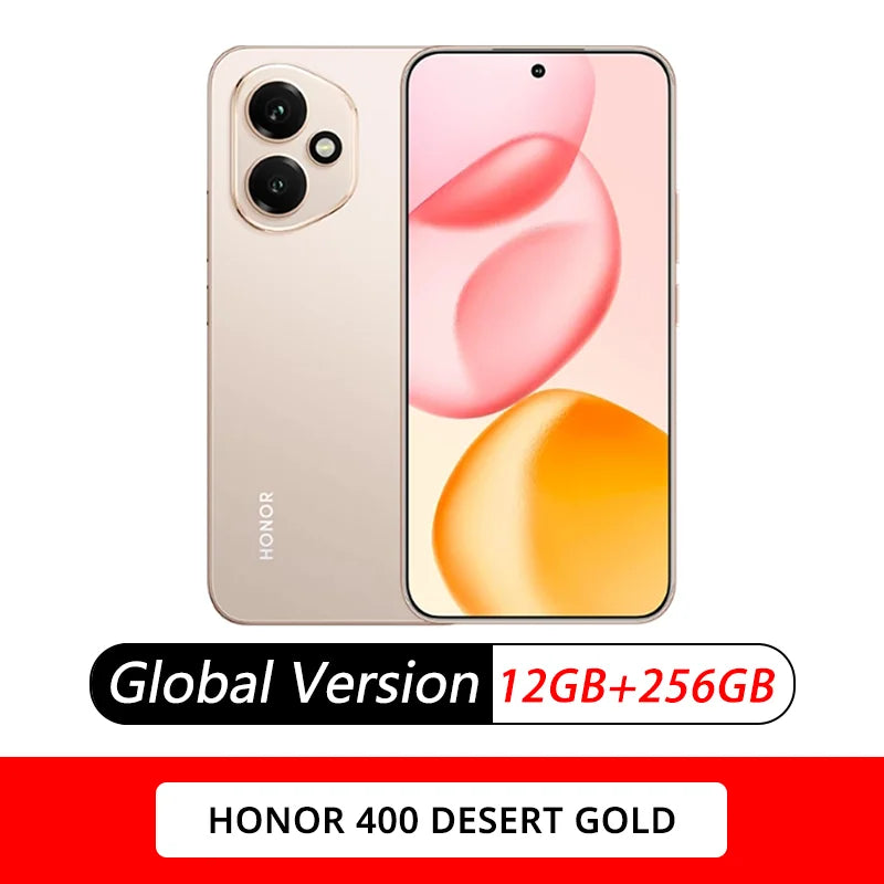 Honor 400 - Snapdragon 7 Gen 3, AMOLED 120Hz, 6000 mah,200MP + 50 MP AI Super Camera, 6.55 inches Smartphone