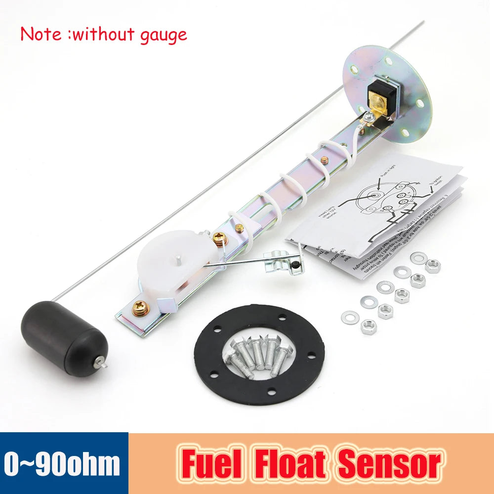 Universal Fuel Float Sensor Fuel Sender 0~90ohm Tank Sending Unit Oil Level SENSOR for Car Marine Fuel Level Indicator Gauge 12V