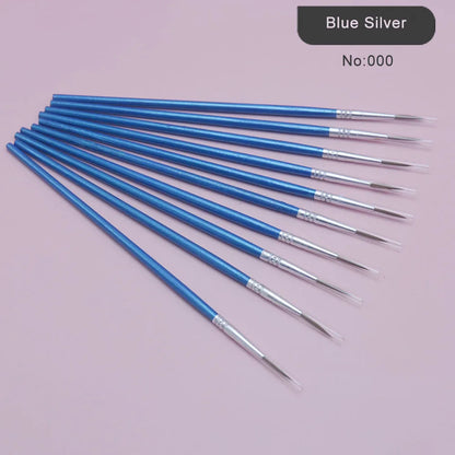 10Pcs/Set Fine Hand-painted Thin Hook Line Pen Short Wood Rod Drawing Art Pen Paint Brush Art Supplies Nylon Brush Special Offer