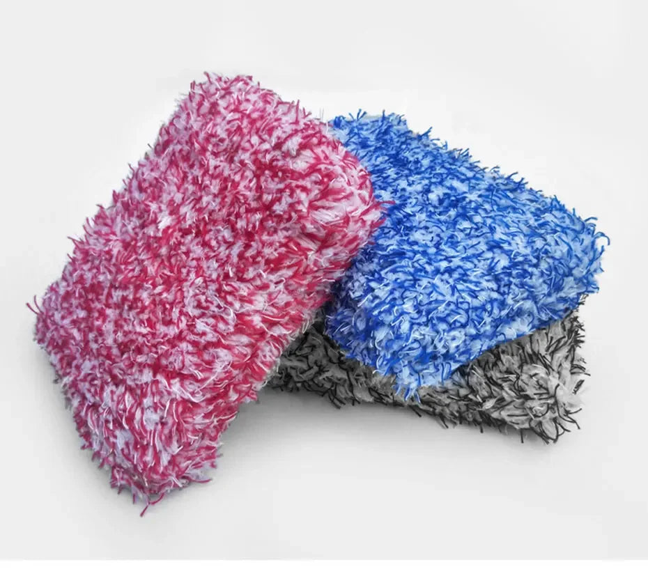 SEAMETAL Car Wash Microfiber Car Washer Sponge Car Care Detailing Brushes Washing Towel Sponge Block Car Cleaning Products