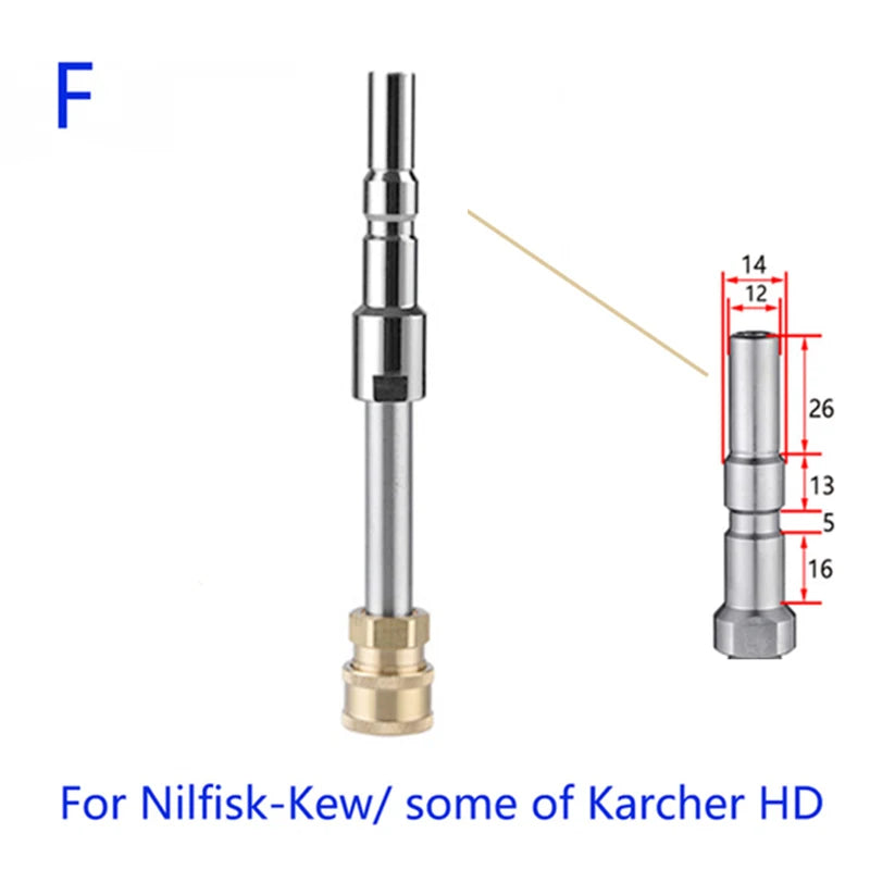 ROUE High Pressure Washer Car Washer Extension Lance Nozzle 1/4" Quick Connector  for Parkside Karcher Stihl Nilfisk Bosch