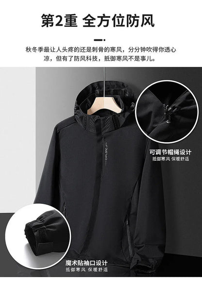 Camping Jacket Coats Men Water & Windproof Windbreaker Jacket Male Hiking Clothing Jacket Man Tops Fishing Wearing Free Shipping