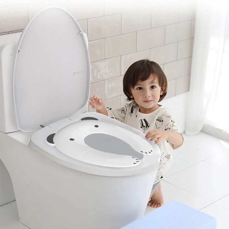 Children's Portable Folding Travel Toilet Seat With Non-Slip Silicone Pad Potty Training Seat for Toddlers, Boys and Girls