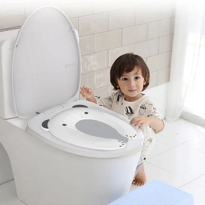 Children's Portable Folding Travel Toilet Seat With Non-Slip Silicone Pad Potty Training Seat for Toddlers, Boys and Girls