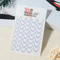 1pcs Gold Glitter French Design Nail Stickers White Silver Curve Lines Stripe Wave Nail Decals Slider Reflective Manicure Wraps