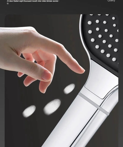 13CM Large Panel Shower 3 Modes Shower Head High Pressure Water Massage Shower Head Set with Cartridge Bathroom Accessories