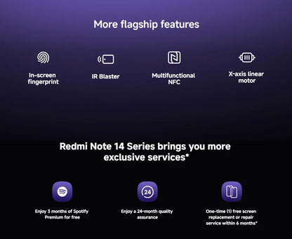 NEW Global Version Xiaomi Redmi Note 14 Pro Plus 5G Smartphone Snapdragon® 7s Gen 3 NFC 6.67” AMOLED 120Hz 5110mAh 120W Fast Charging 200MP