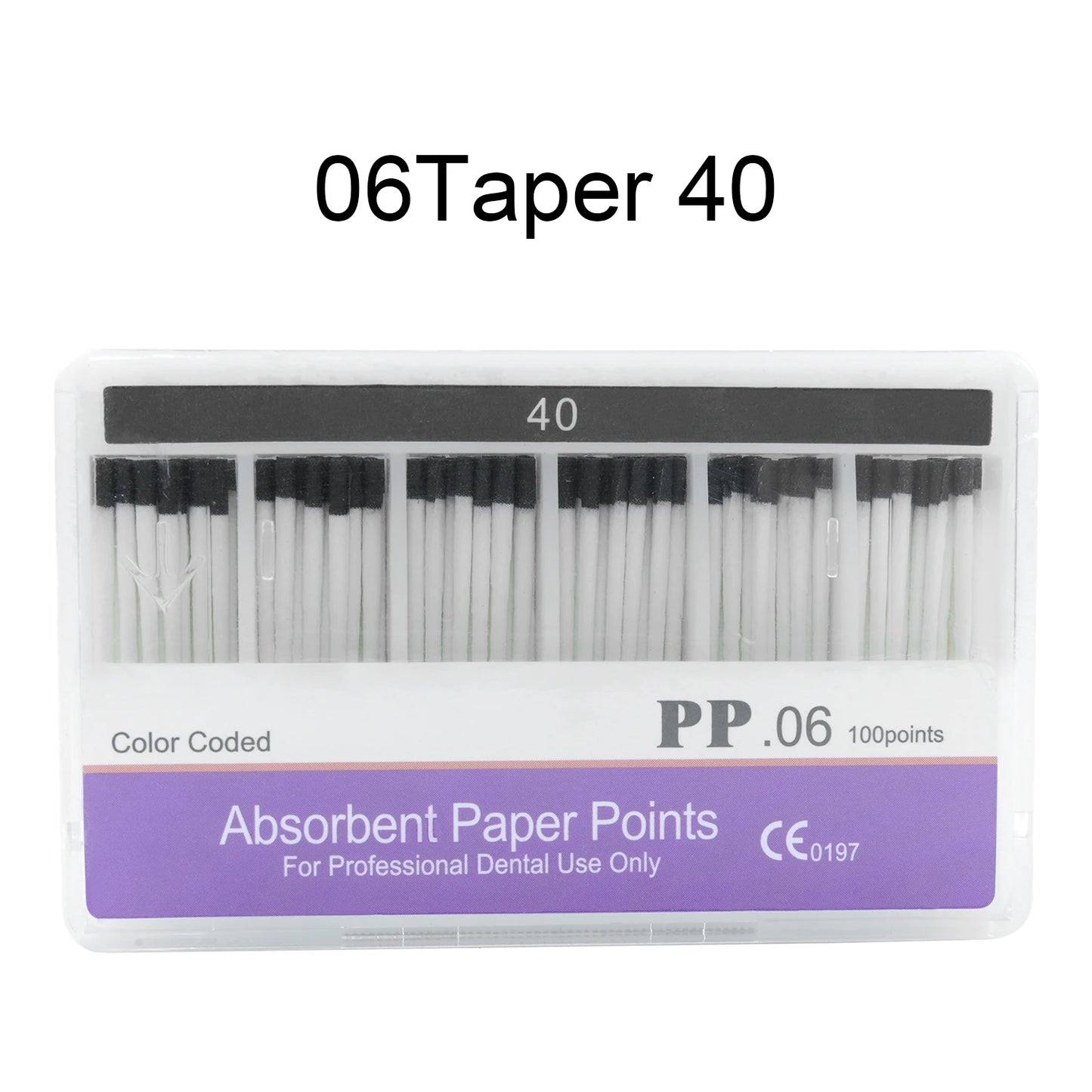 WELLCK 1 Box Dental Absorbent Paper Points Sterile Mixed Sizes 02 04 06 Taper 15-40# For Dentist Use Dentistry Materials