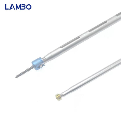 1.5/2.0/2.5/3.0/3.5mm Veterinary Pedicle Screw, Spine Poly Axial Screw, Titanium Alloy Material, Veterinary Orthopedic Implants