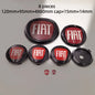 8pcs Fiat 500 Car Front Hood Emblem Rear Trunk Badge 95mm 120mm 12cm Wheel Center Logo Hub Cap 50mm 56mm 60mm 5cm 6cm