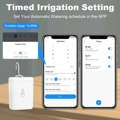 WiFi Intelligent Watering Device Timed Automatic Drip Irrigation System Remote APP Control Auto Watering for Indoor Plants