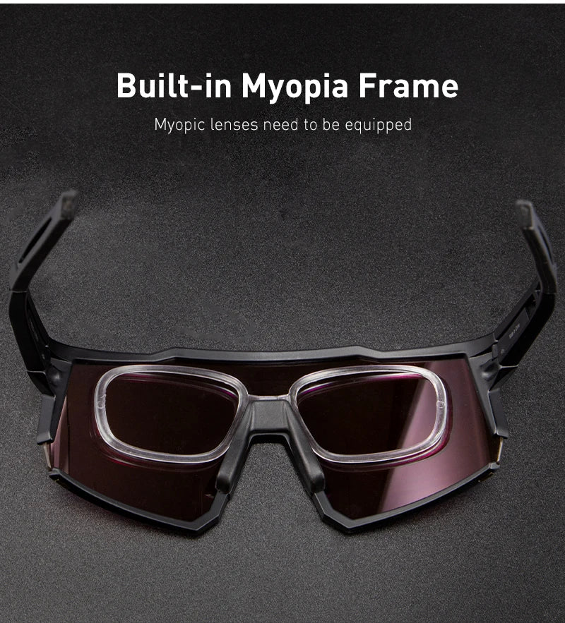4 Lens Men Women Cycling Glasses Polarized Sport MTB Road Bike Goggles UV400 Bicycle Eyewear Fishing Running Driving Sunglasses