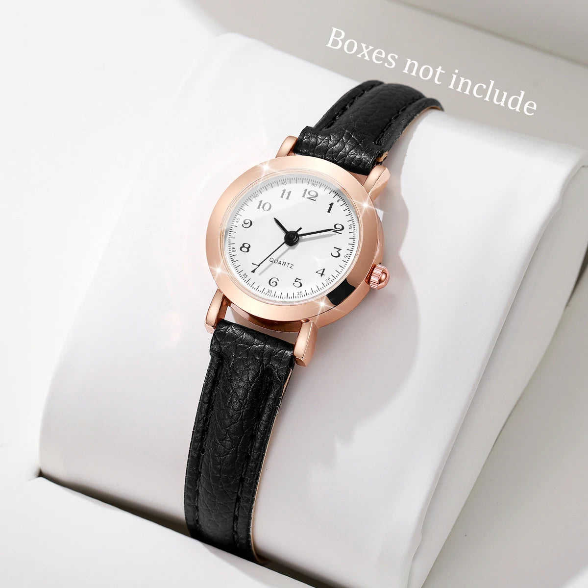 Fashion Small Dial Women Watches Ladies Leather Band Analog Quartz Wristwatch Girls Clock（Without Box）