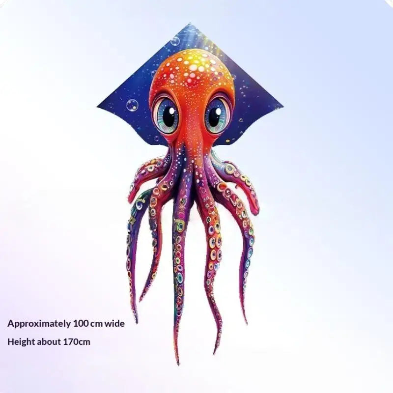 1 Set Colorful Kites Children's Toys Professional Flying Fluorescent Jellyfish Kites For Adults Outdoor Games