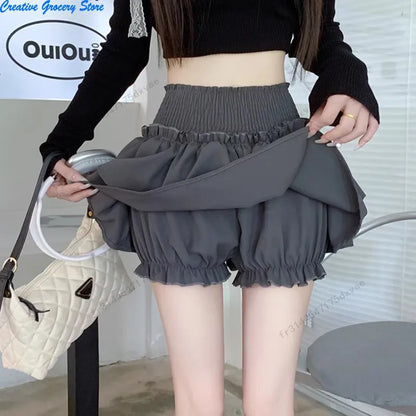 Women‘s High Waist Ballet Cake Skirt 2026 Spring Summer Slimming Short A Line Fluffy Mini Pants Style