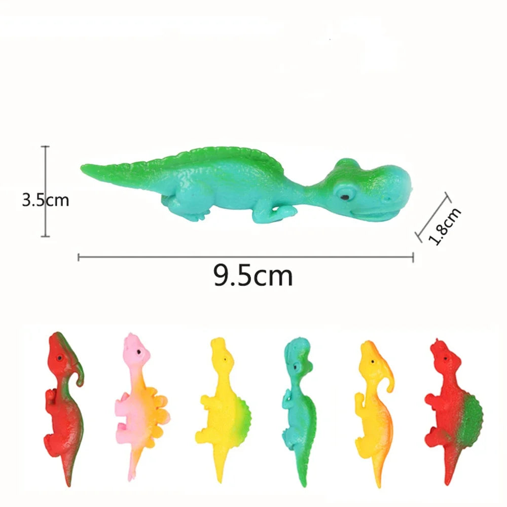 5-20Pcs Colorful Finger Catapult Dinosaur Games Birthday Shower Party Favor Giveaway Christmas Carnival Party Gift