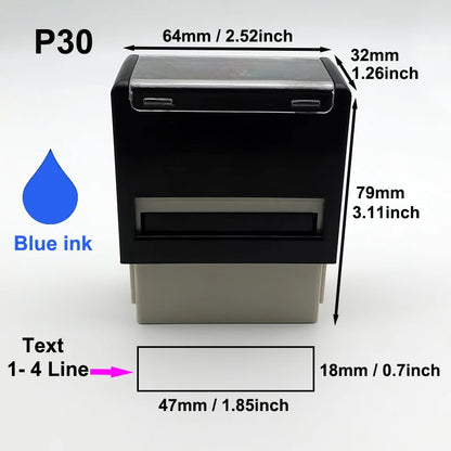 Custom Self-Inking Stamp Customized Self-Inking Business Address Wax Seal Name Handicrafts Personalize Rubber Stamps