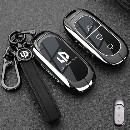Car Zinc Alloy TPU NFC Card Key Cases Holder Cover Chain For Leapmotor C16 C11 C10 C01 B10 T03 S01 Car Accessories Styling