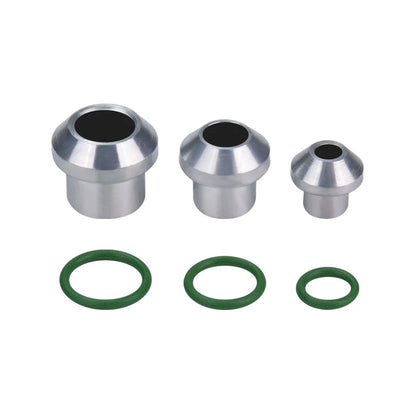 AC #6 #8 #10 O-Ring to Flare Fitting Conversion Adapter Set Compressor Drier Condenser Converting Fitting