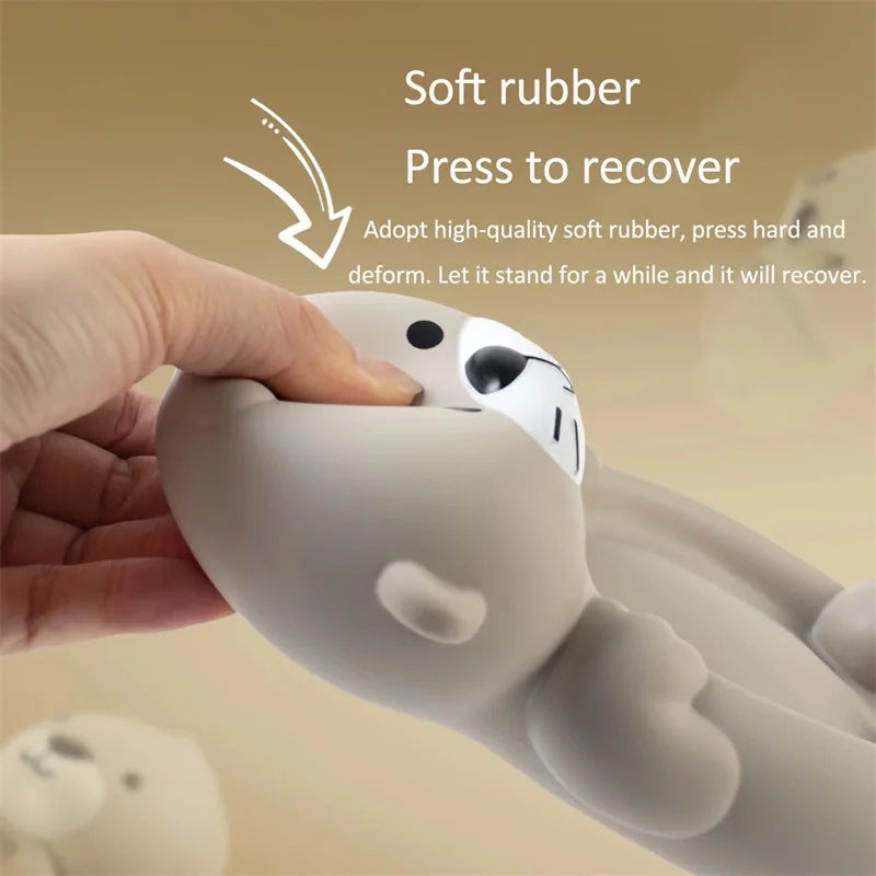 Children's Bathroom Floating Animal Otter Sealed Floating Water Toy Baby Bath Toys Swimming Pool Toy Comfort Toy Baby Bath Duck