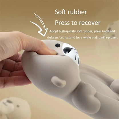 Children's Bathroom Floating Animal Otter Sealed Floating Water Toy Baby Bath Toys Swimming Pool Toy Comfort Toy Baby Bath Duck