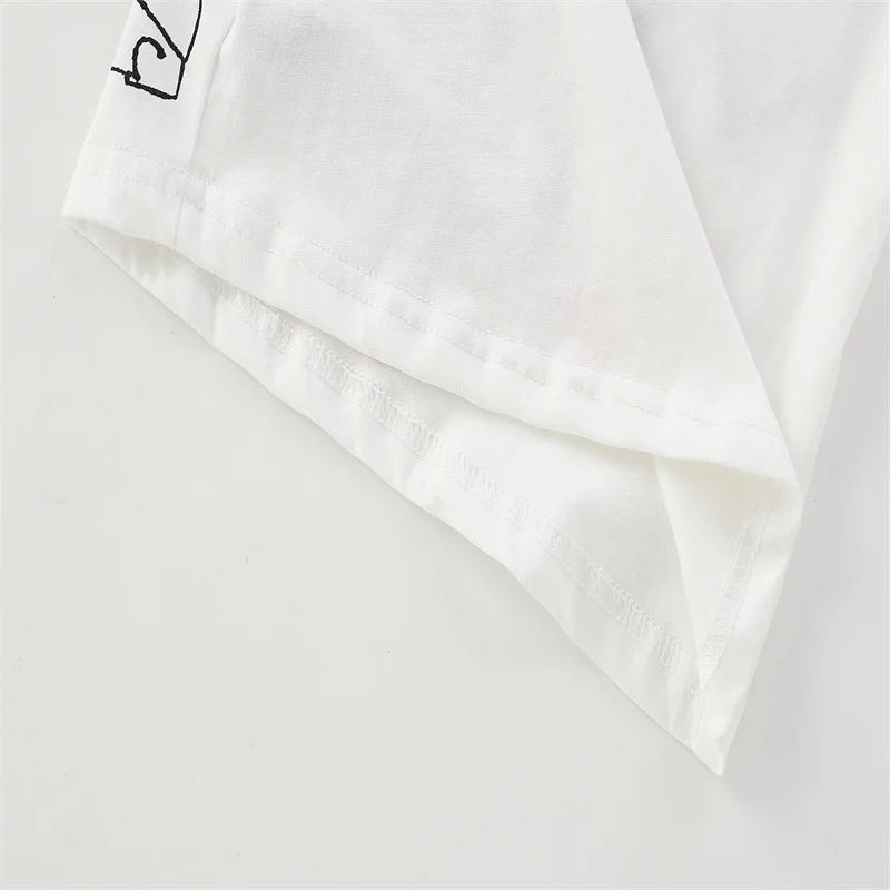 Jumping Meters 3-8T Fashion Design Kids Tees Hot Selling Cotton Summer Girls Tshirts Baby Clothes Children's Tees Tops