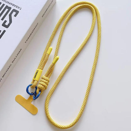 Adjustable Fashion Anti Loss Phone Lanyard 120CM Crossbody Neck Cord Wrist Strap for iPhone 17 Pro Max Case Chain Two Ring Rope