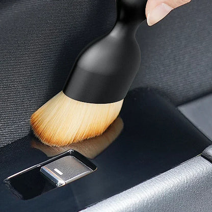 Car Vent Cleaning Soft Brush with Casing Interior Cleaning Tool Artificial Car Brush Crevice Dusting Car Detailing
