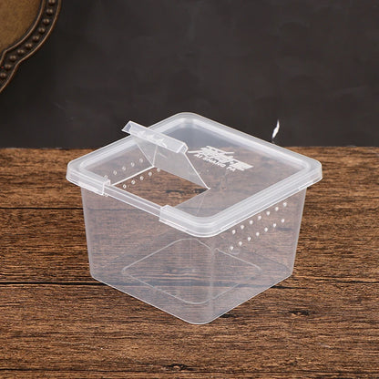 1pc Vivarium Lid Reptile Pet Product Reptile Tank Insect Spiders Tortoise Lizard Transparent Breeding Box