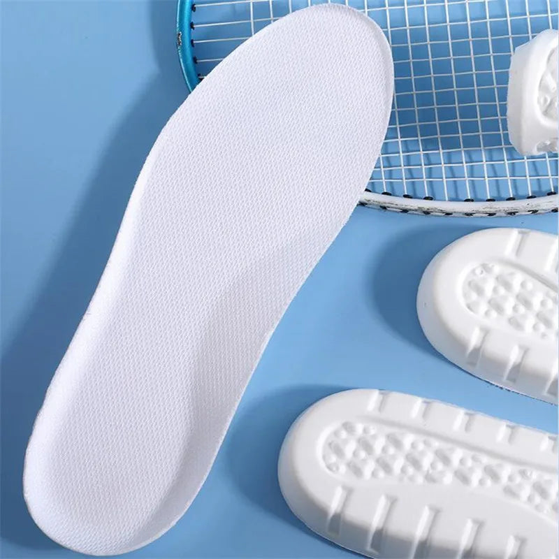 1Pair High Elasticity Memory Foam Insoles for Men Sport Insole Soft Arch Support Shoe Pads Breathable Feet Care Insert Cushion