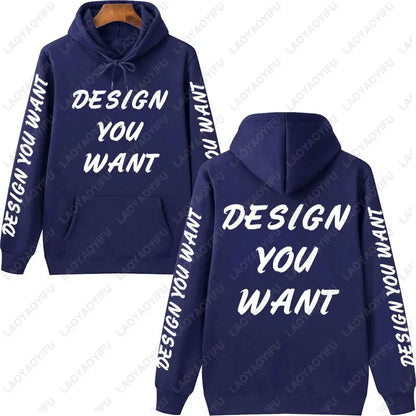 Customized Photo Personalized Hoodie Autumn Warming and Comfort Sweatshirt Unisex Casual Custom Printed Text DIY Hoodie Fashion