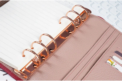 Metal Spiral Rings Binder Clip With 2 Pairs of Screw For Diary Notebook Planner A7 Binder Clip File Folder