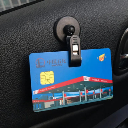 1PCS Car Interior Window Clip Mount Black Suction Cap Clip Plastic Sucker Removable Holder For Sunshade Curtain Towel Ticket