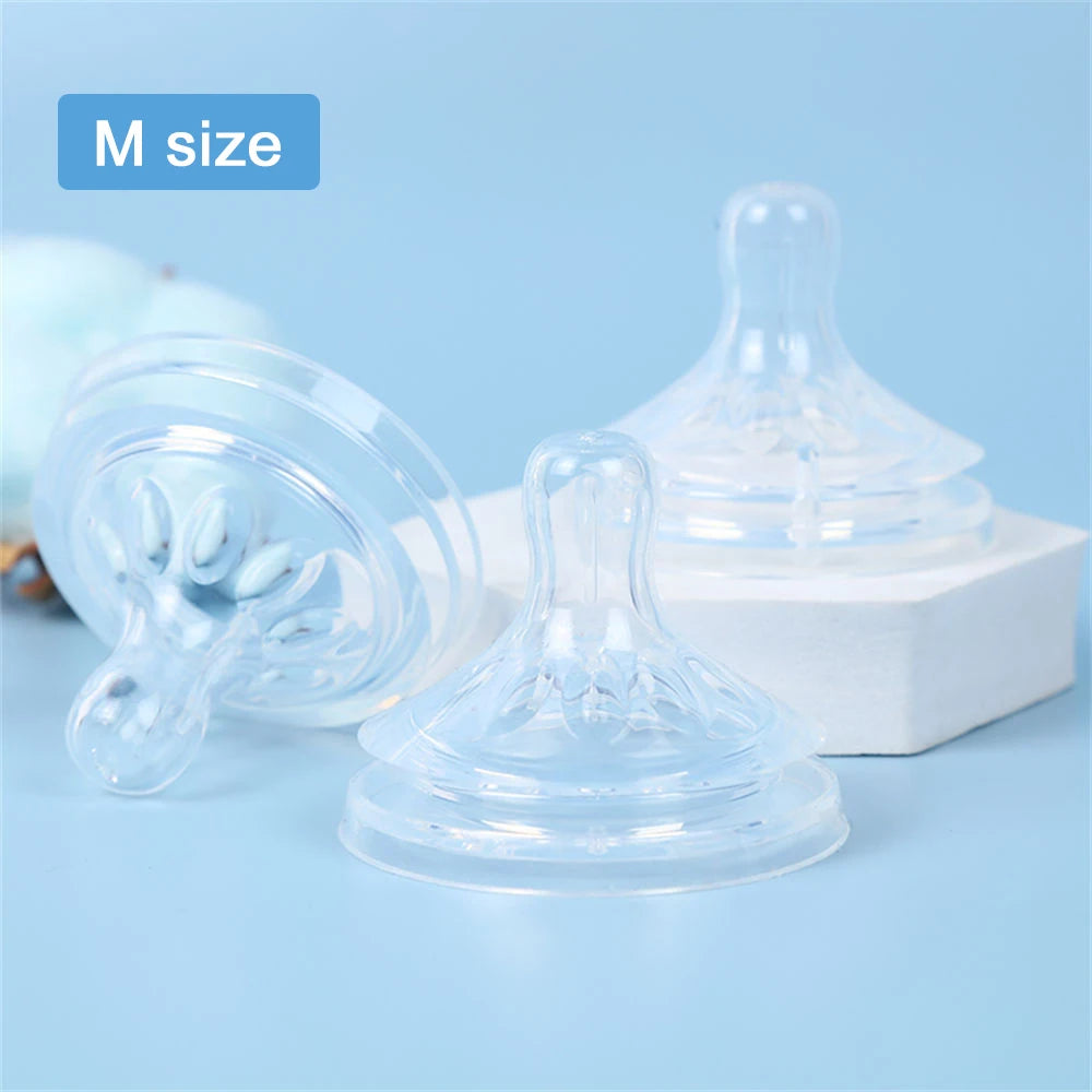 Silicone Nipple Accessories, 5.5cm Wide Mouth, Natural Shape, Skin-Friendly Silicone, For Baby Bottles, Easy to Clean