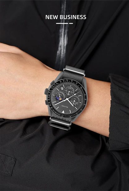 SKMEI 9392 Quartz Chronograph Watches Men Women Date 30M Waterproof Sport Wristwatch Fashion Nylon Strap Watch Gifts Reloj Mujer