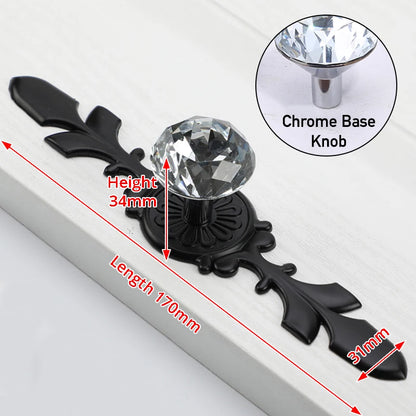 KAK Luxury Diamond Crystal Handles Shoebox Cabinet Handles Closet Door  Drawer Knobs Wardrobe Pulls Pullers With Screws Hardware